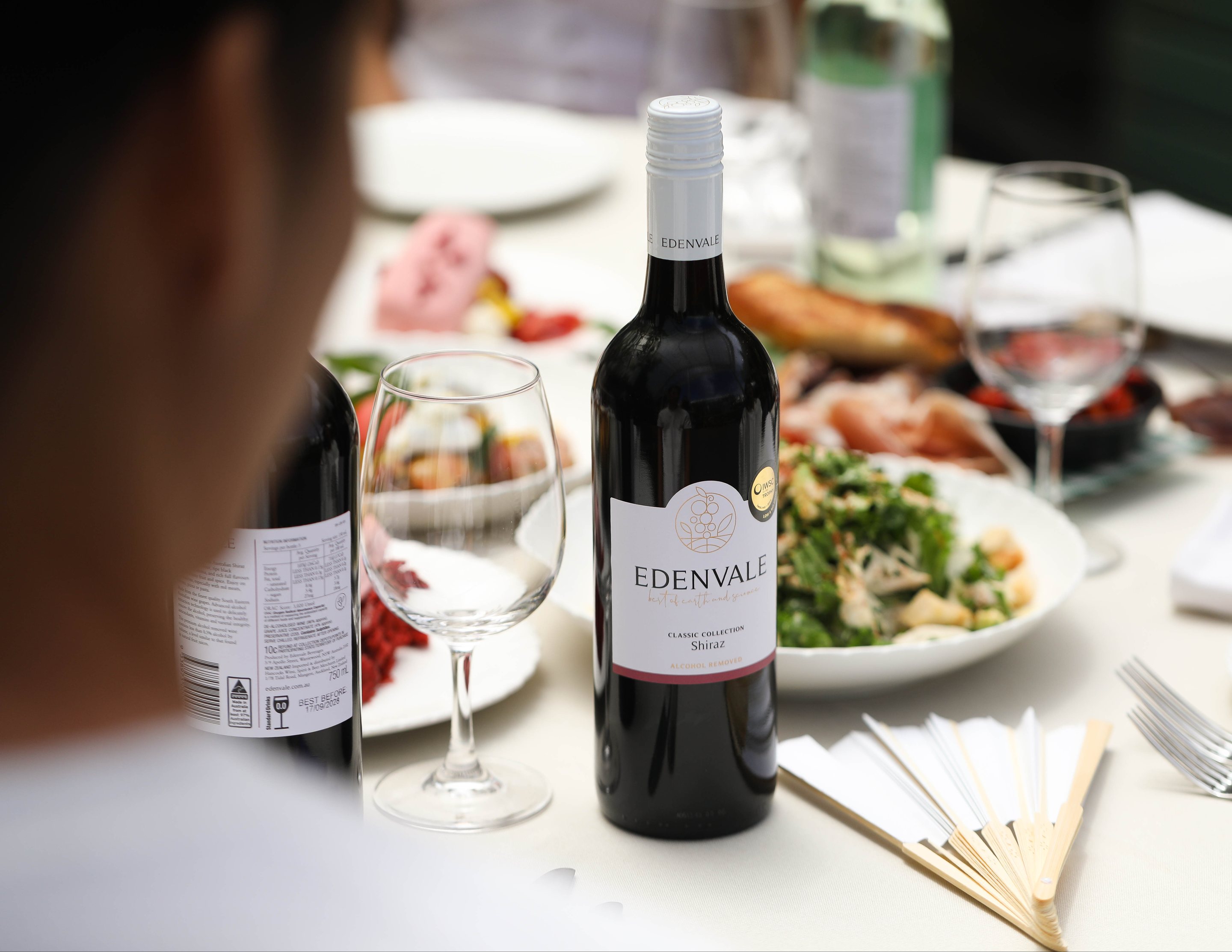 Edenvale alcohol-removed wine shared over lunch