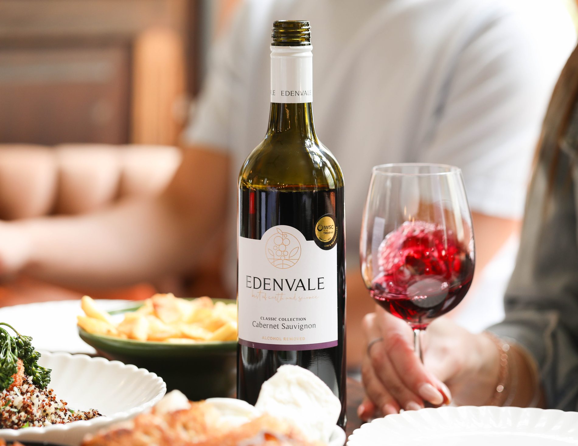 Edenvale alcohol-removed wine with food