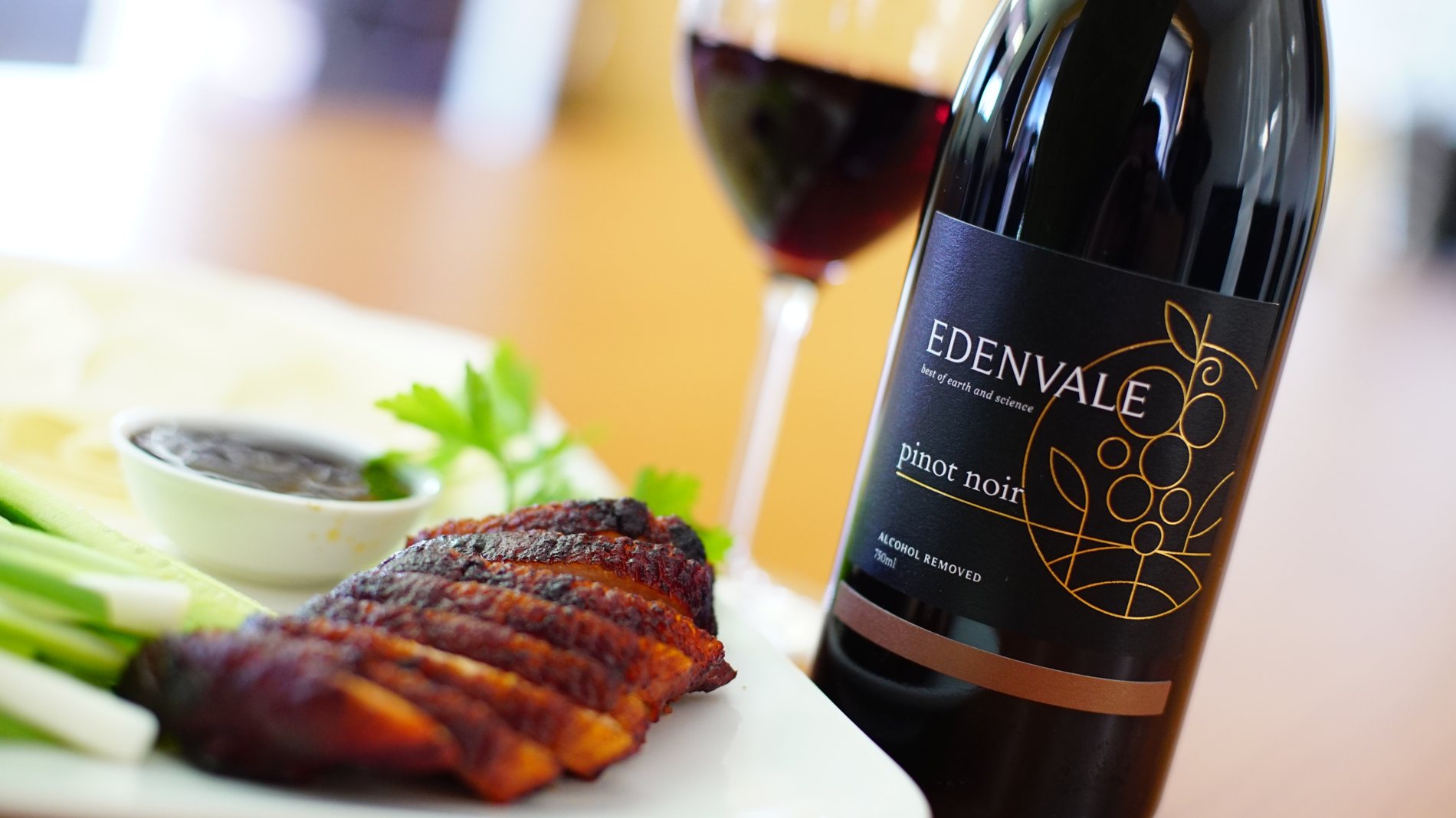 Edenvale Pinot Noir with roast duck